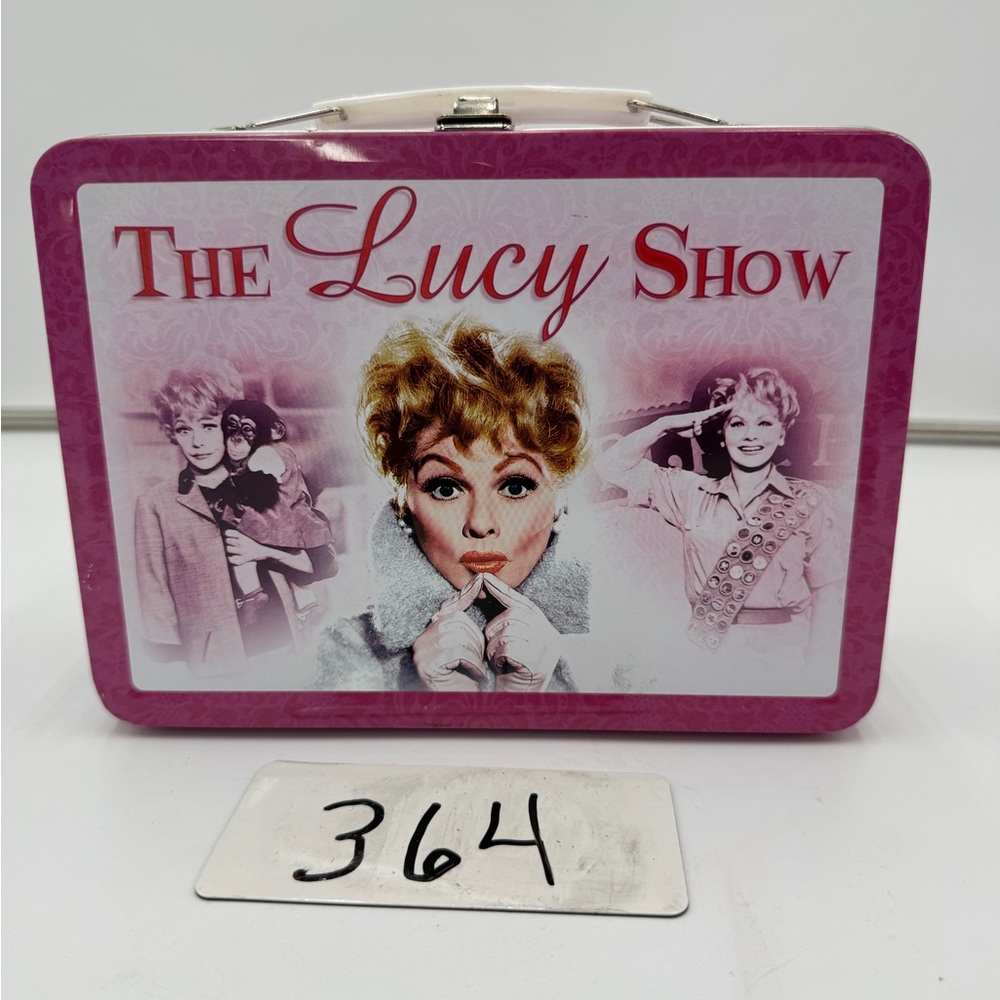 The Lucy Show Metal Lunchbox DVD Collector Tin Lucille Ball TV Show Pink Case